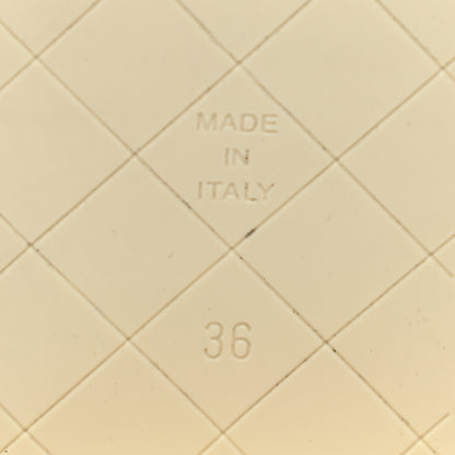 Chanel Lambskin Patent Cap Toe Short Boots 36 Ivory Black 6 of 9