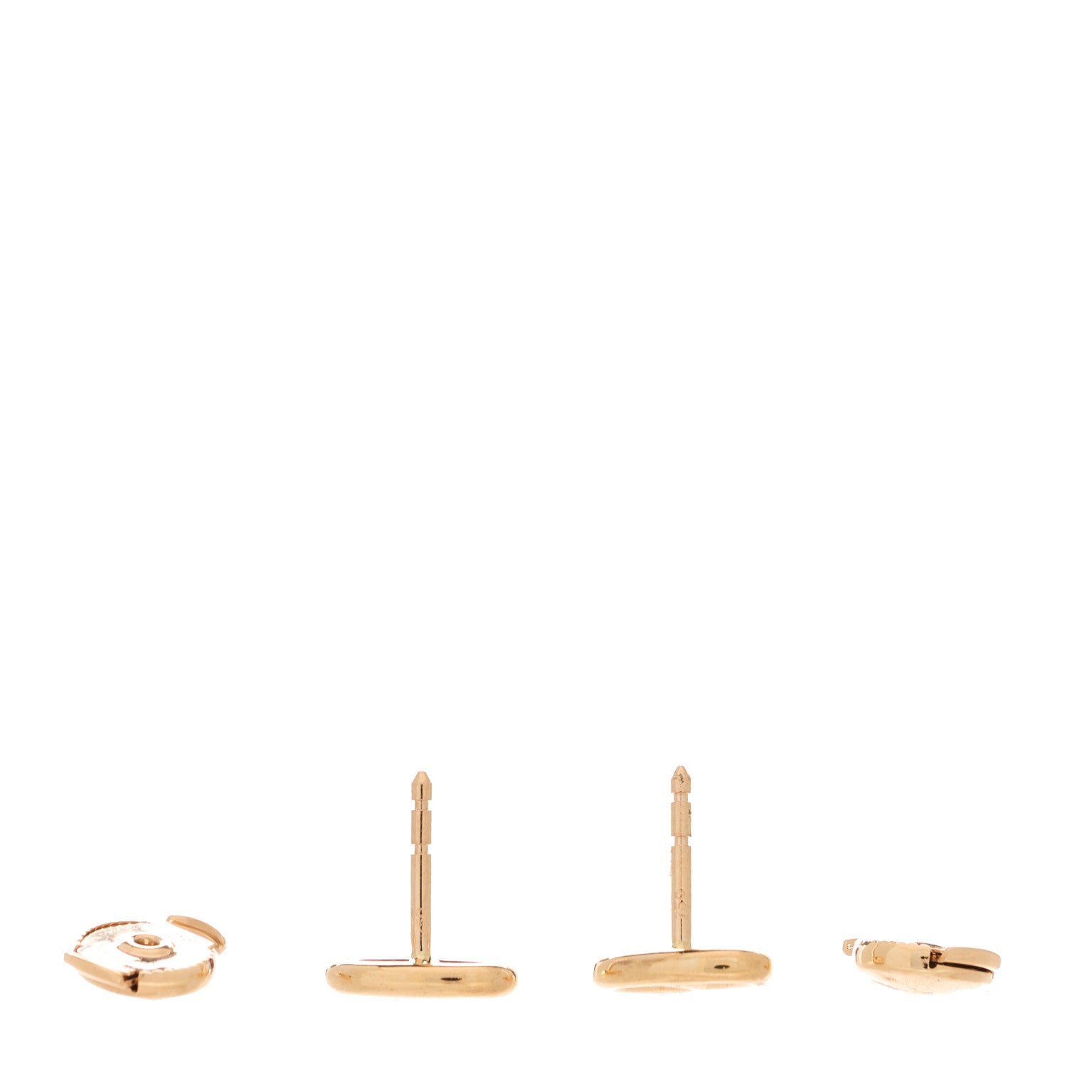 Hermes 18K Rose Gold TPM Farandole Stud Earrings 3 of 5