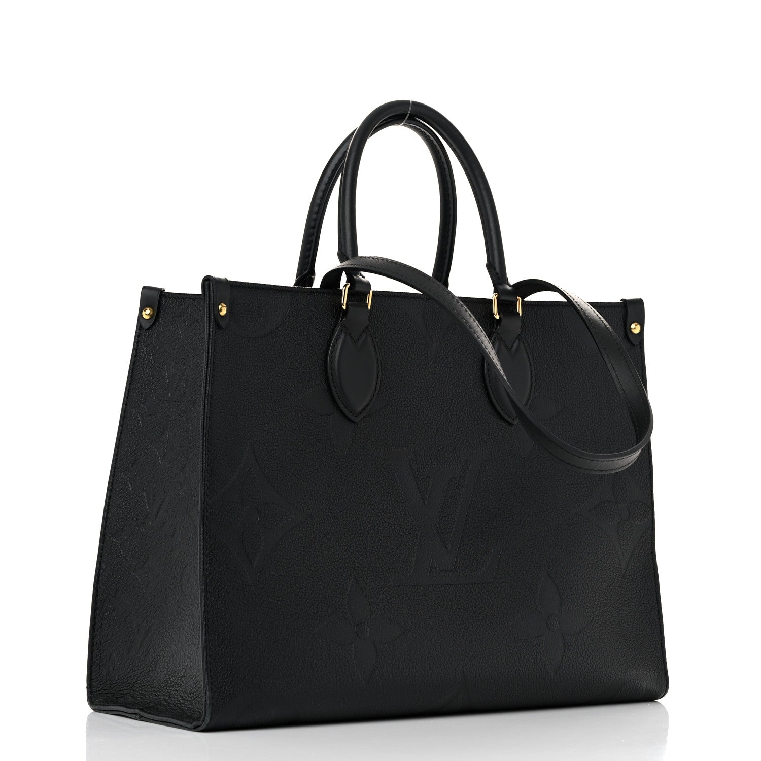 Louis Vuitton Empreinte Monogram Giant OnTheGo MM Black 3 of 12