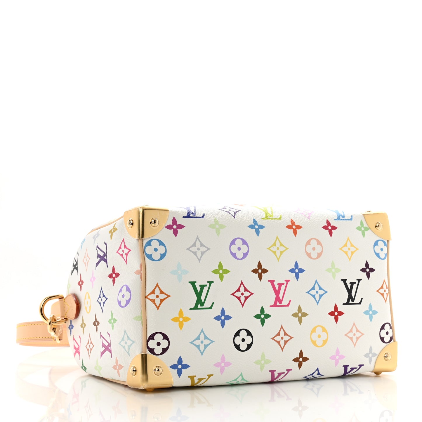 LV X TM Monogram Multicolor Speedy Bandouliere 25 White