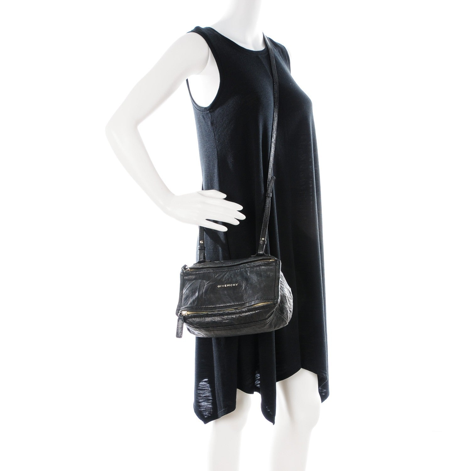 Givenchy Tumbled Sheepskin Mini Pandora Black 2 of 7