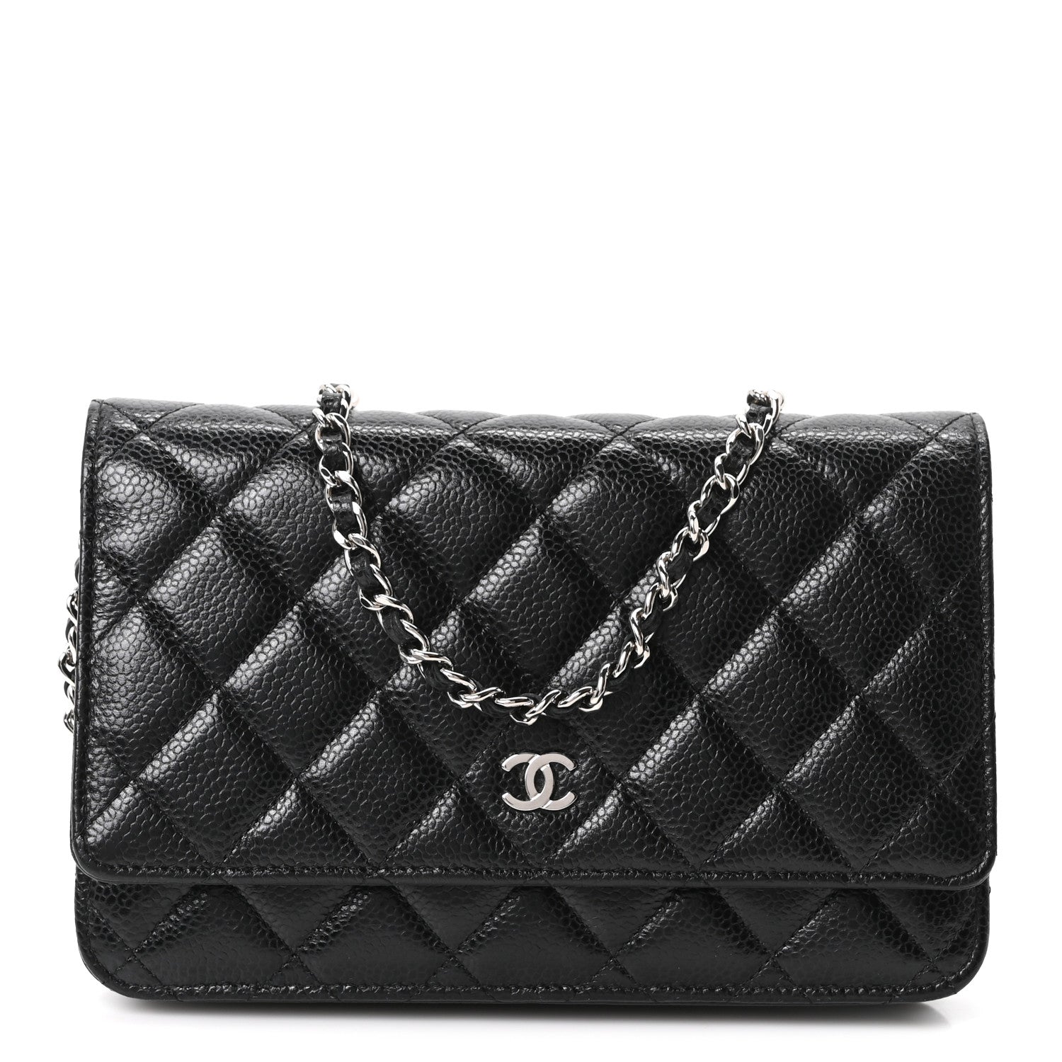 Chanel Caviar Quilted Wallet on Chain WOC Black 1 of 10