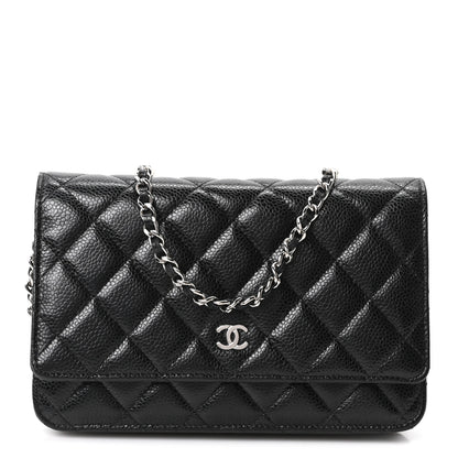 Chanel Caviar Quilted Wallet on Chain WOC Black 1 of 10