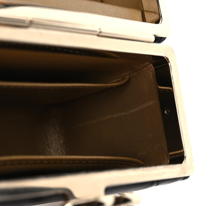 Chanel Lambskin Quilted Small Box With Chain Black 14 of 14