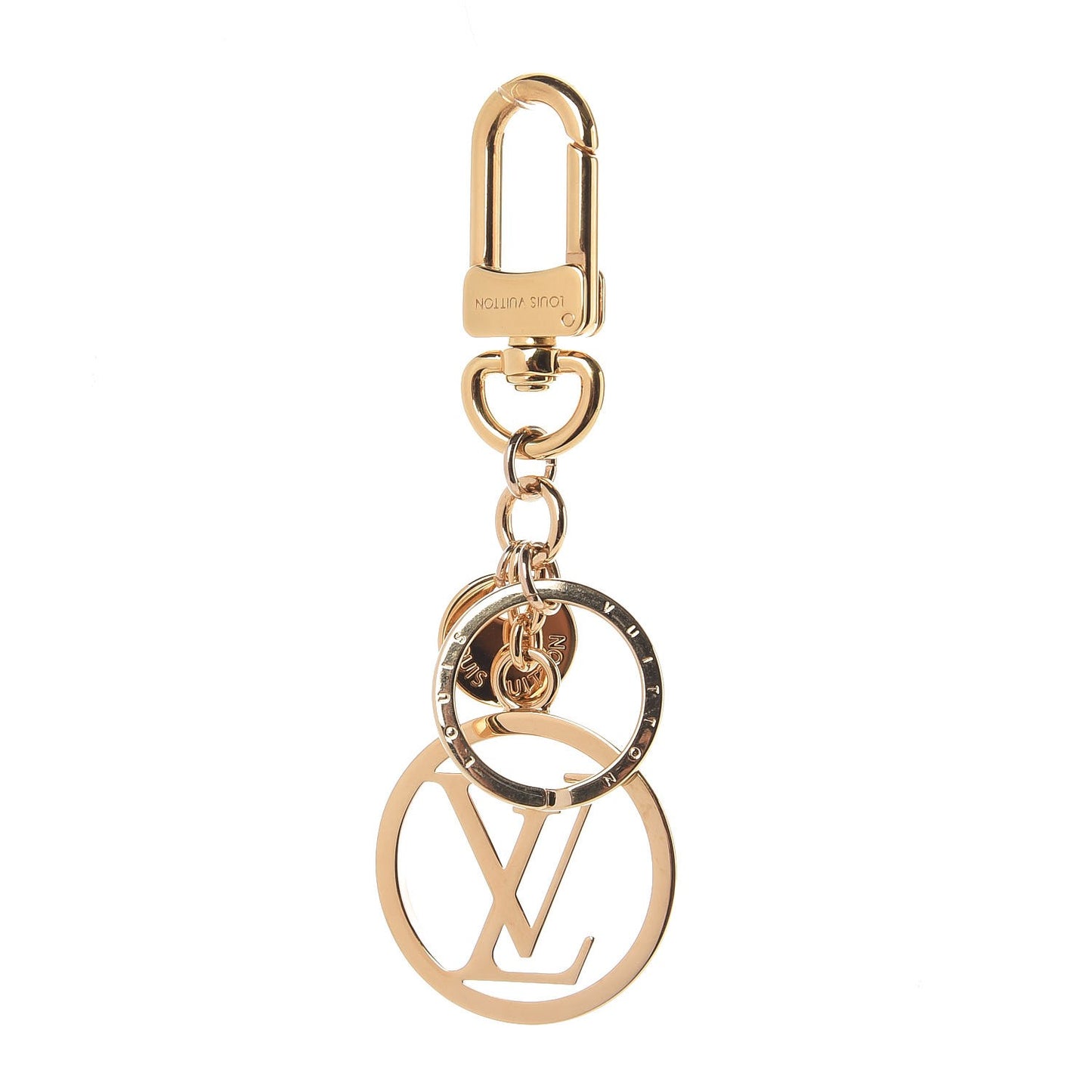 LV Circle Key Holder Gold