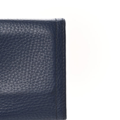 Prada Vitello Daino Metal Tri-Fold Wallet Bleuette 10 of 11