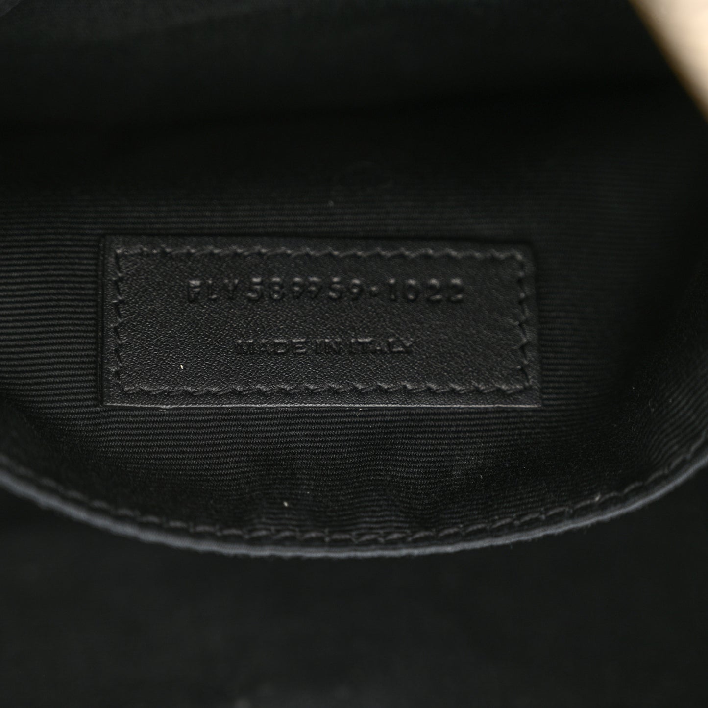 Grain De Poudre Monogram Belt Bag Black