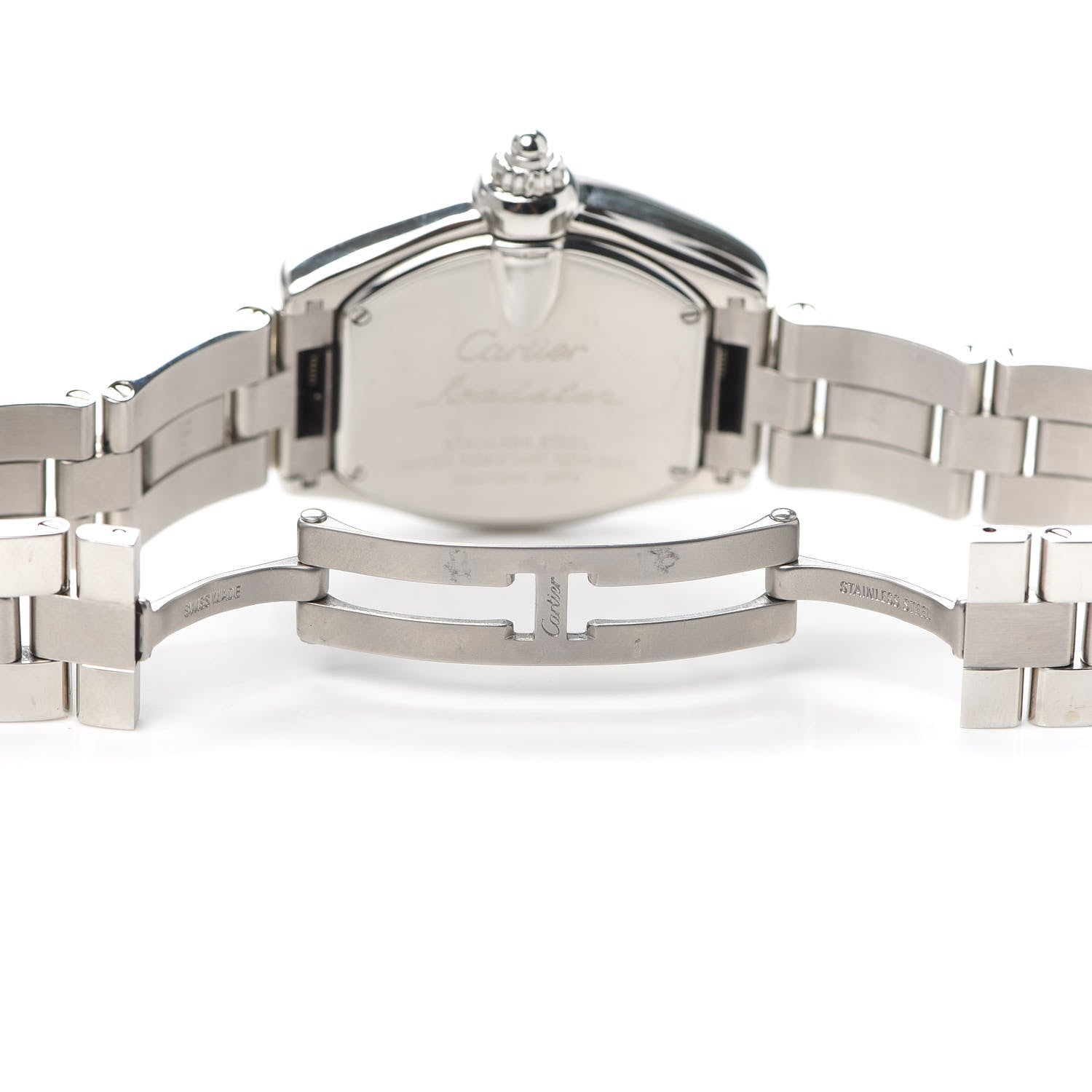 Cartier Stainless Steel 31mm Roadster Quartz Watch Pink 5 of 5