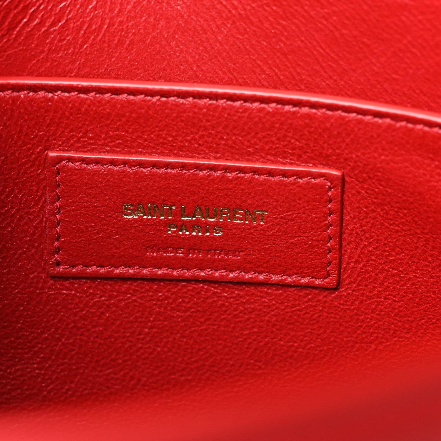 Saint Laurent Smooth Calfskin Manhattan Shoulder Bag Rouge Eros 6 of 10