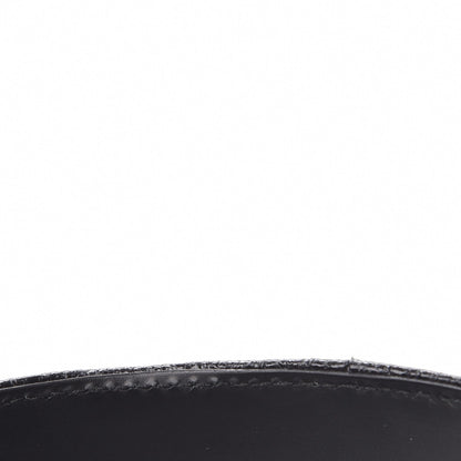Chanel Metallic Crackled Calfskin CC Belt 95 38 Black 8 of 9