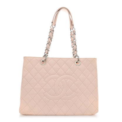 Chanel Caviar Quilted Grand Shopping Tote GST Light Pink 1 of 11