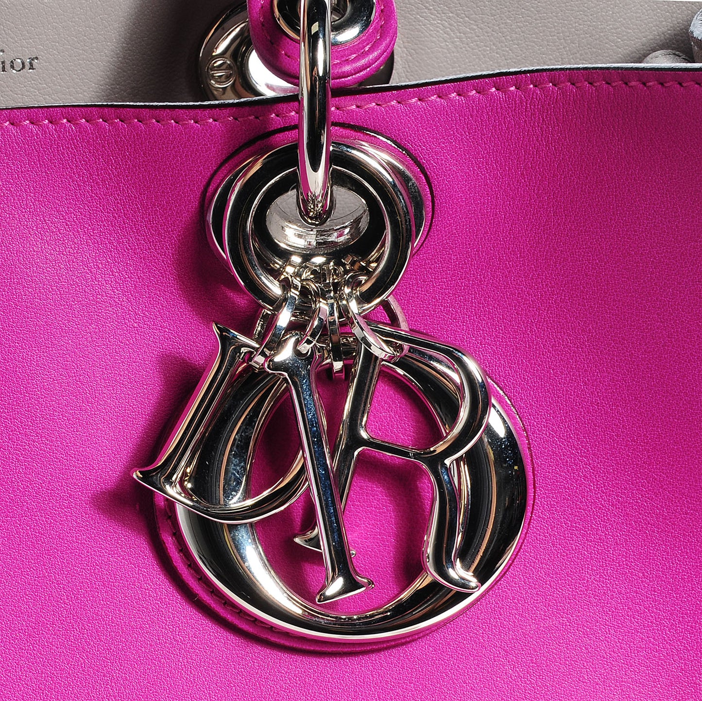 Calfskin Medium Diorissimo Bag Rose Sorbet