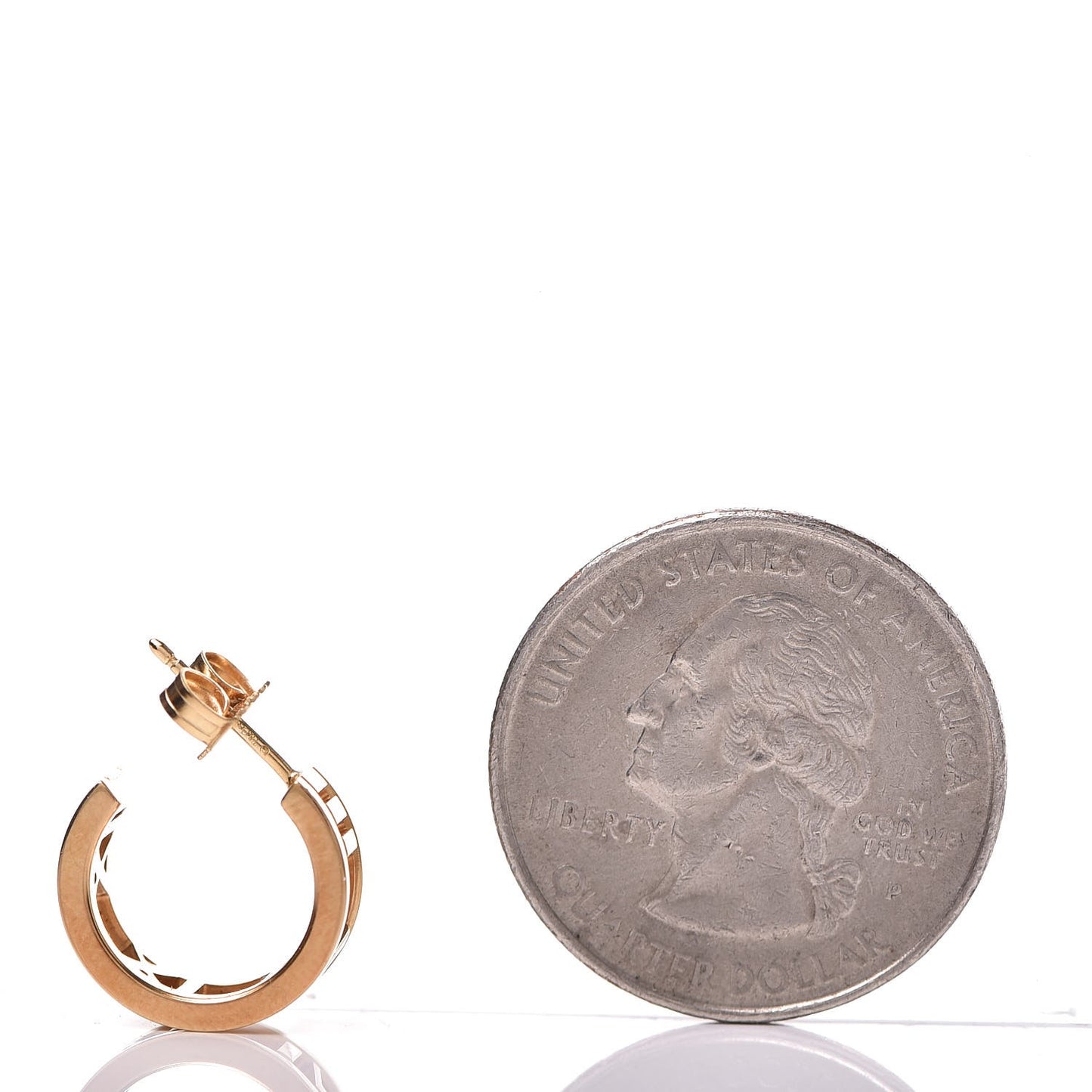 18K Yellow Gold Mini Atlas Hoop Earrings
