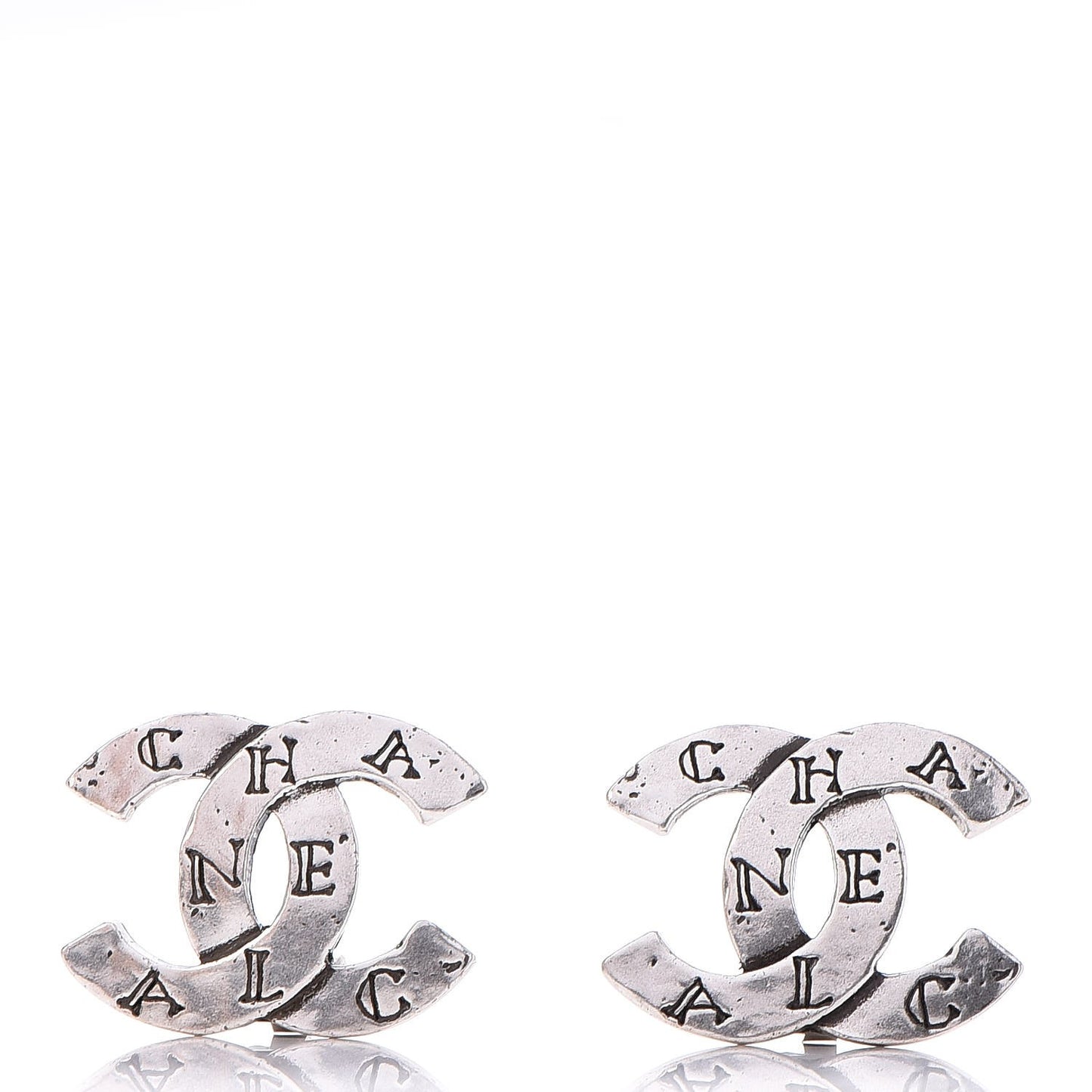 CC Clip On Earrings Silver