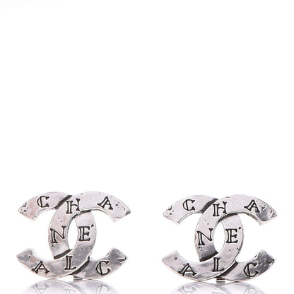 Chanel CC Clip On Earrings Silver 1 of 4