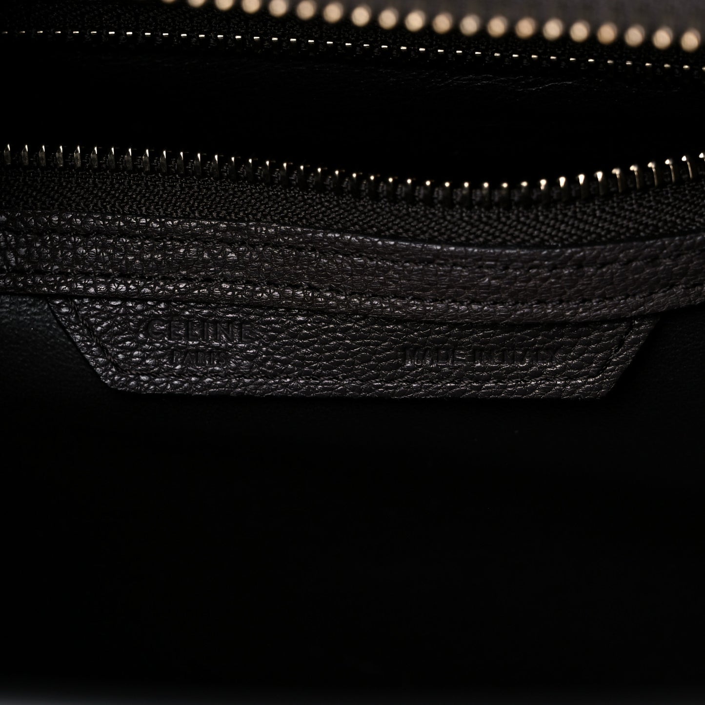 Drummed Calfskin Micro Luggage Brown