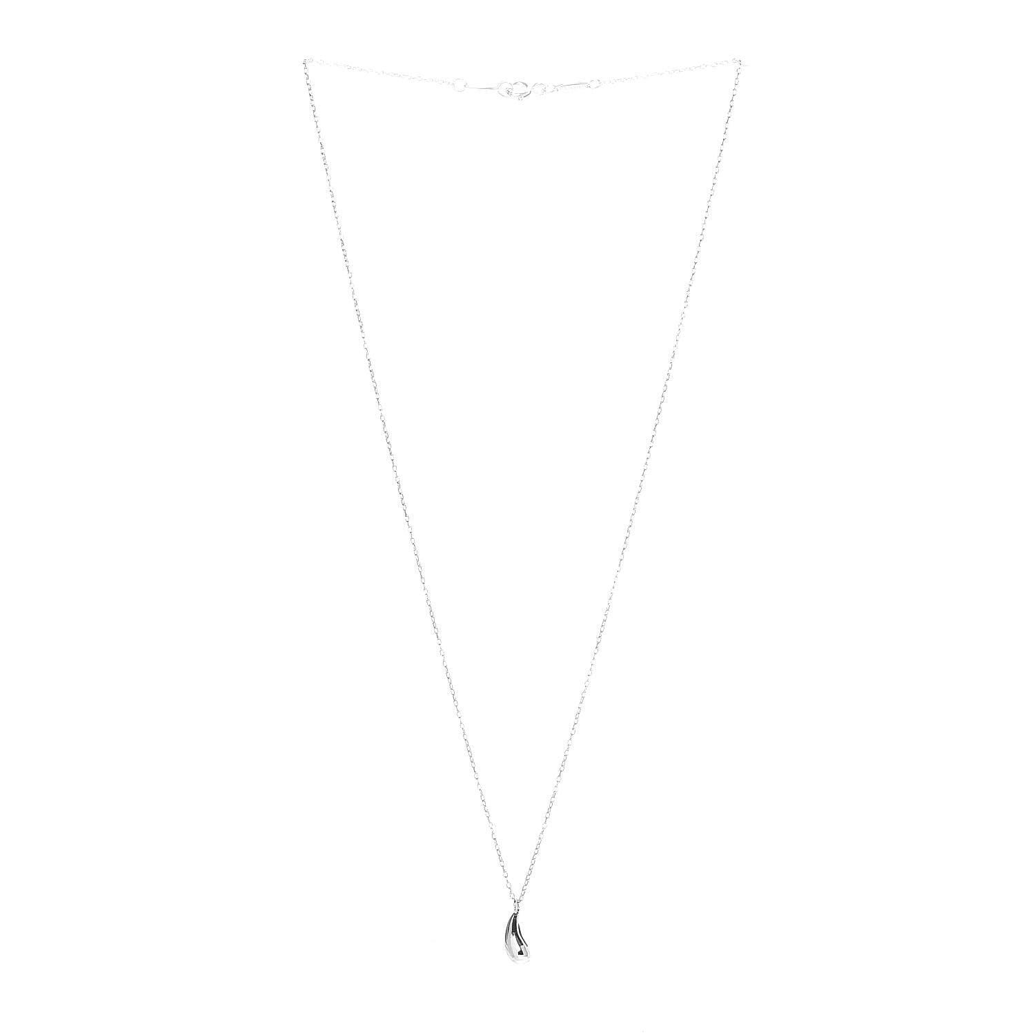 Tiffany Sterling Silver Elsa Peretti Teardrop Pendant Necklace 3 of 6