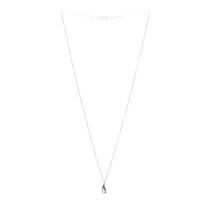 Tiffany Sterling Silver Elsa Peretti Teardrop Pendant Necklace 3 of 6
