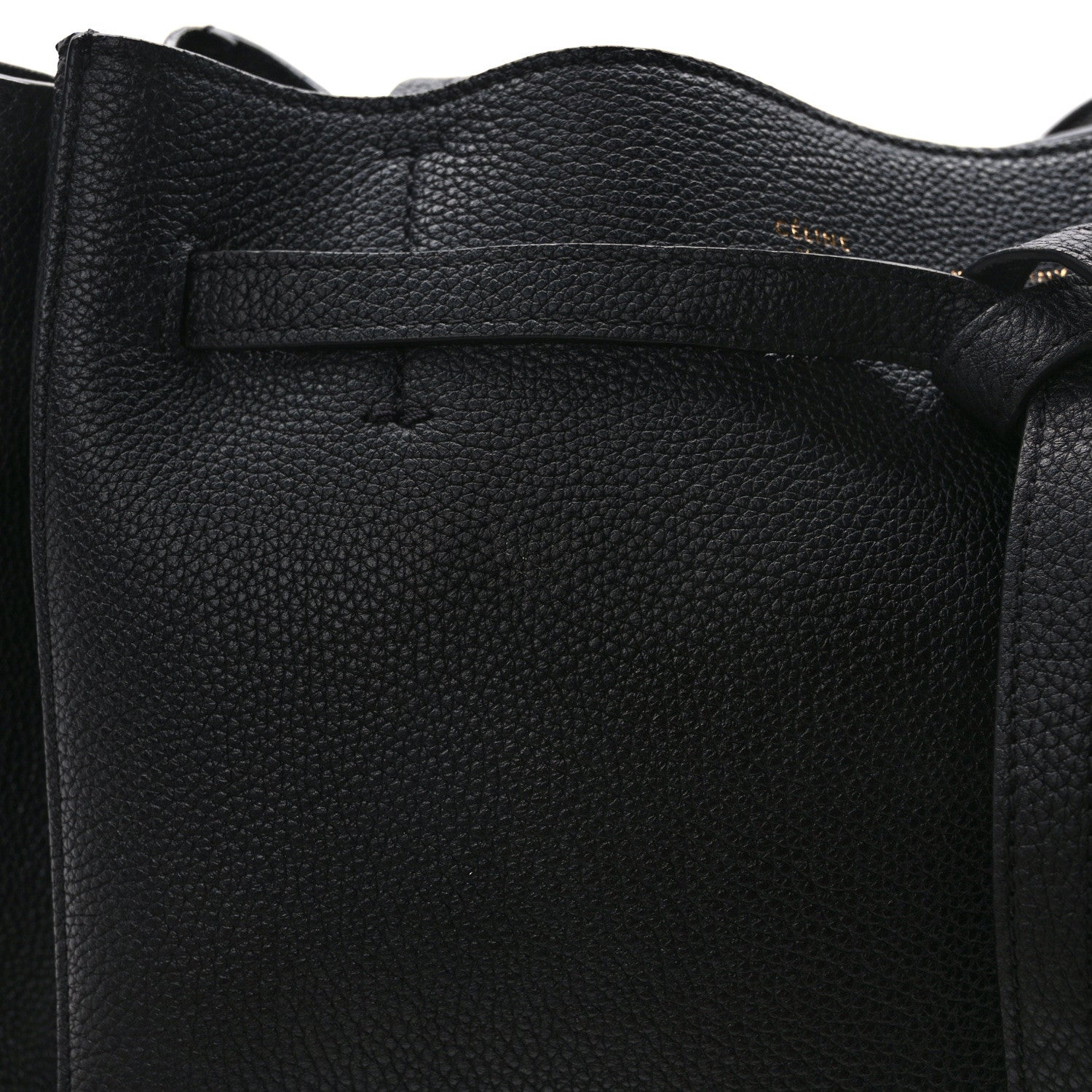 Celine Soft Grained Calfskin Medium Belt Cabas Phantom Black 11 of 14