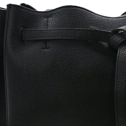 Celine Soft Grained Calfskin Medium Belt Cabas Phantom Black 11 of 14