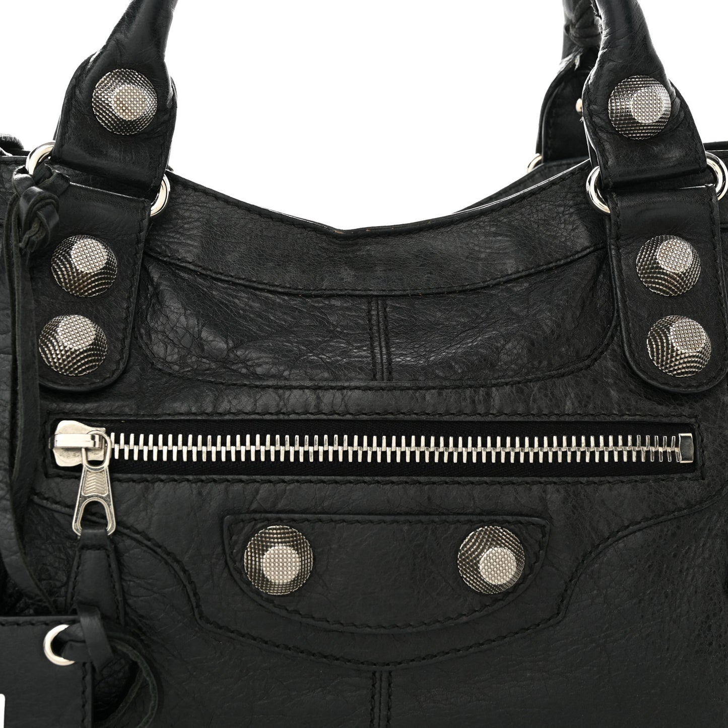 Agneau Giant 21 Silver Hardware Part Time Black