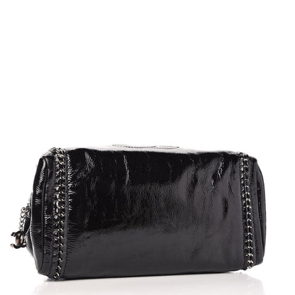Chanel Patent Medium Luxe Ligne Bowler Black 4 of 9