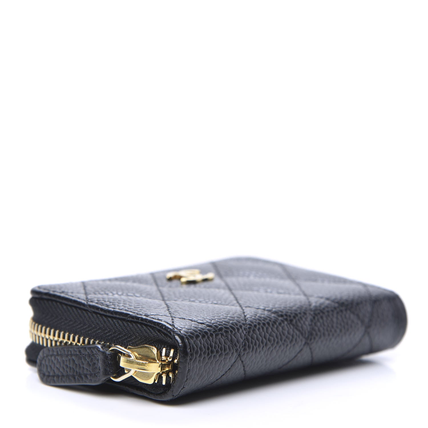 Chanel Caviar Quilted Zip Coin Purse Black 4 of 8