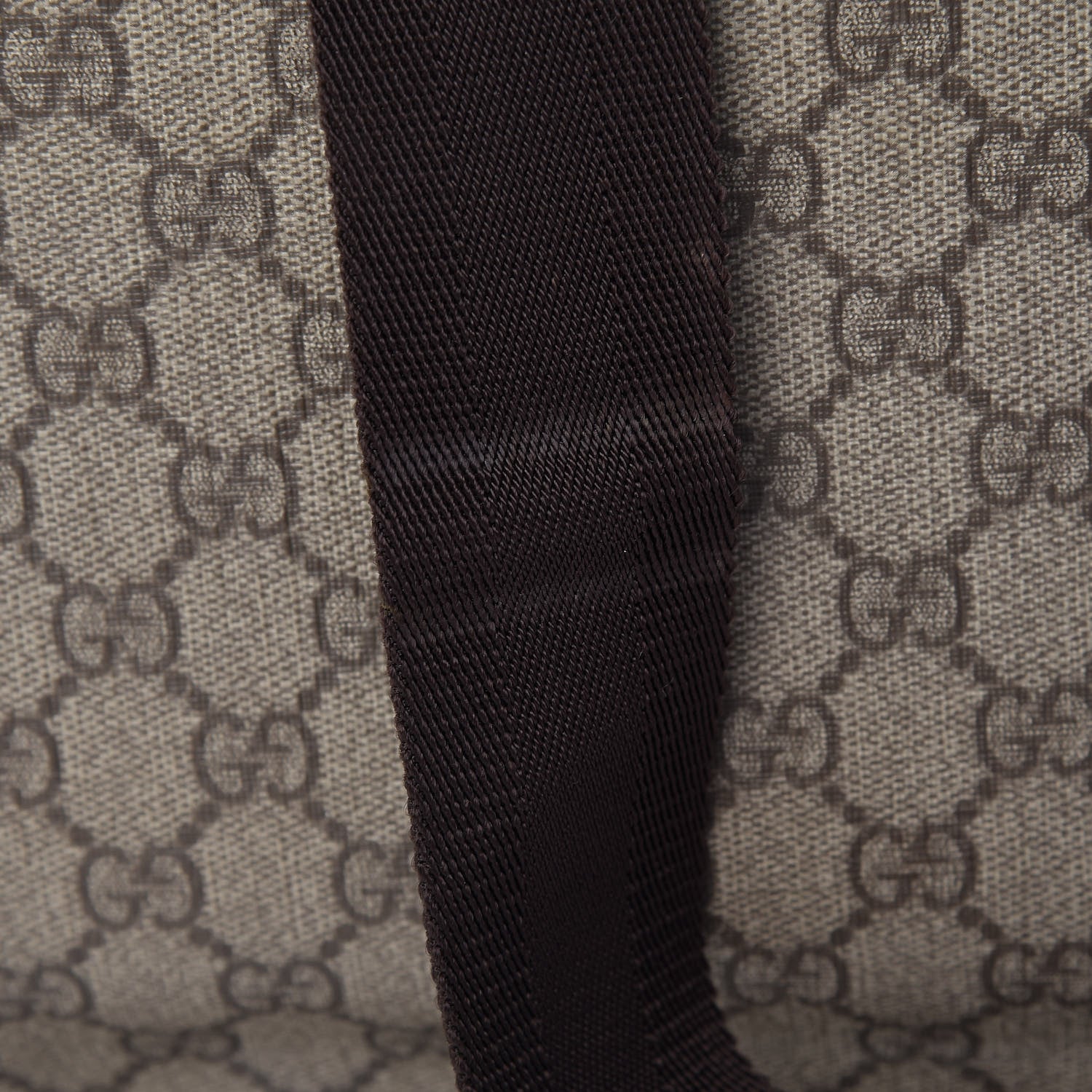 Gucci GG Plus Monogram Medium Double Buckle Flap Messenger Bag Beige Dark Brown 13 of 13