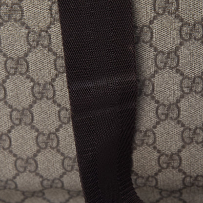 Gucci GG Plus Monogram Medium Double Buckle Flap Messenger Bag Beige Dark Brown 13 of 13