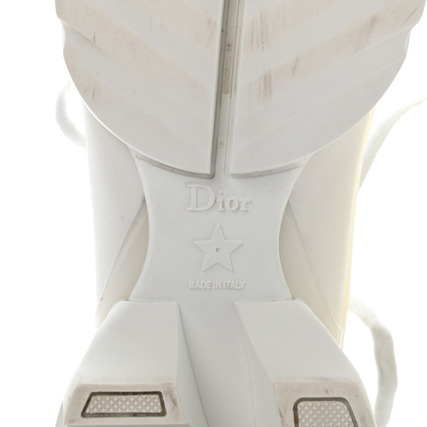 Technical Fabric Rubber Womens D-Connect Sneakers 38.5 White