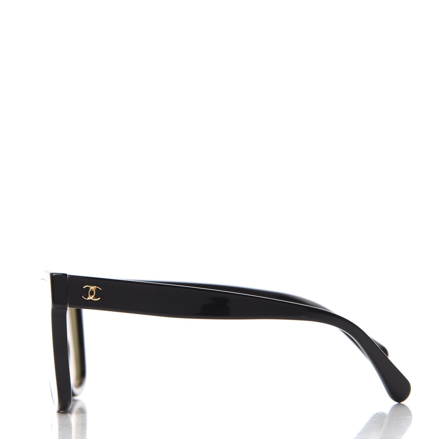 Chanel Acetate Logo Shield Sunglasses 5418 Black 2 of 8