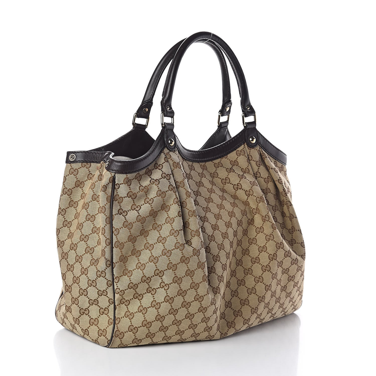 Gucci Monogram Large Sukey Tote Dark Brown 3 of 10