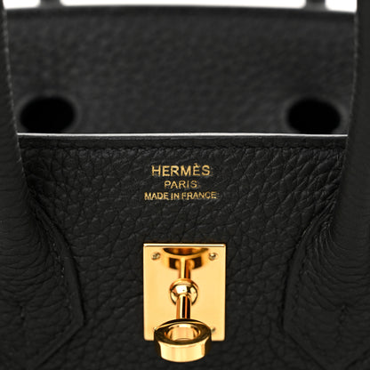 Hermes Togo Birkin 25 Black 6 of 15