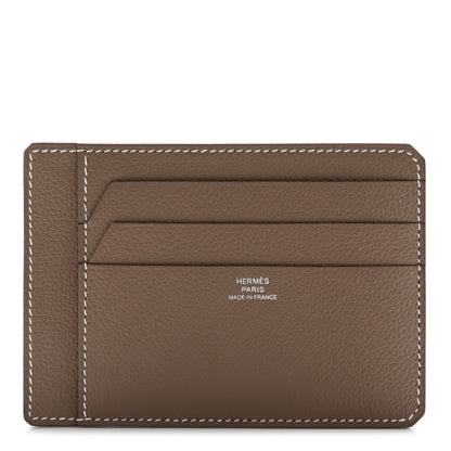 Hermes Evercolor City 8CC Card Holder Etoupe 1 of 7