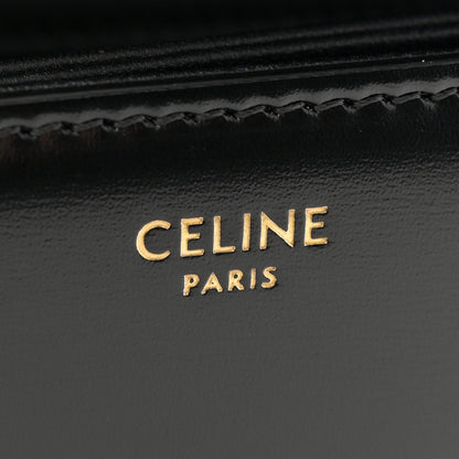 Celine Shiny Calfskin Teen Triomphe Black 6 of 13
