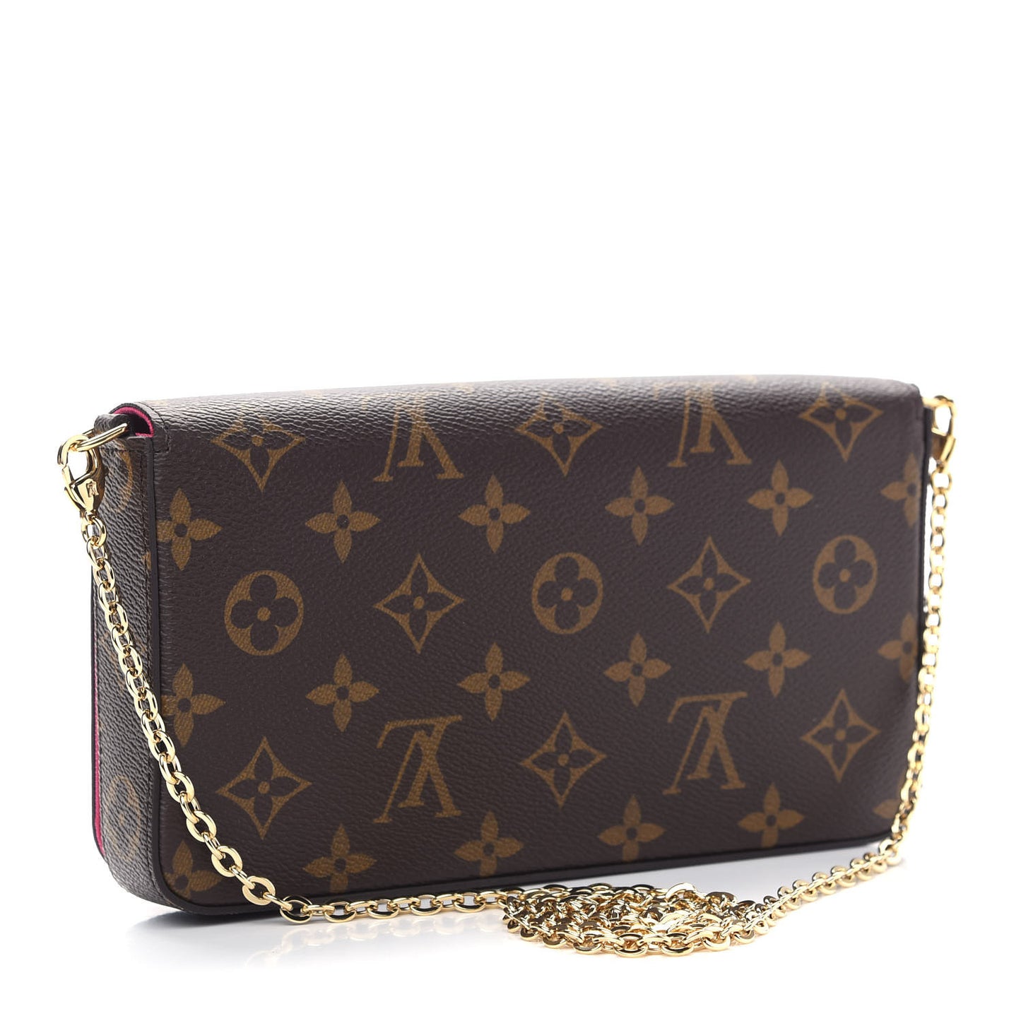 Monogram 2021 Christmas Animation Hollywood Pochette Felicie Chain Wallet Fuchsia
