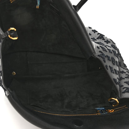 Louis Vuitton Cuir Orfevre Veau Cachemire Tote W GM Black 5 of 8