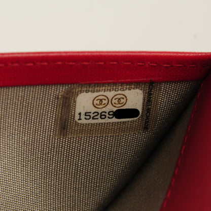 Chanel Caviar CC Long Flap French Wallet Red 8 of 8