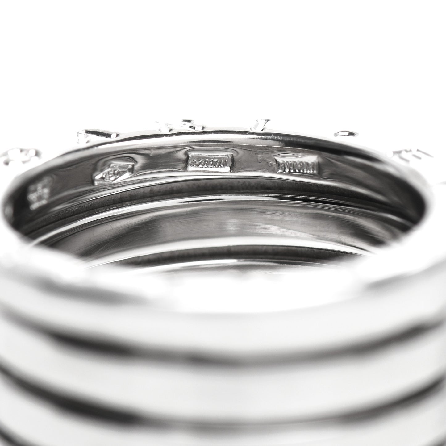 18K White Gold B.Zero1 Five-Band Ring 52 6