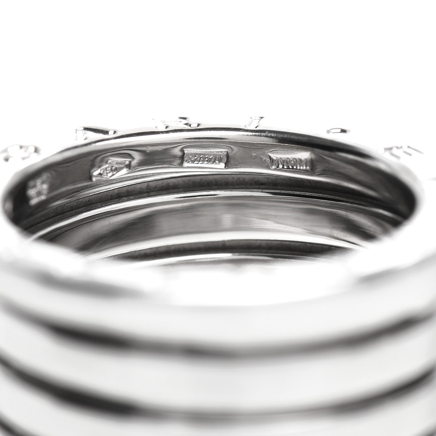 Bulgari 18K White Gold B.Zero1 Five-Band Ring 52 6 4 of 6