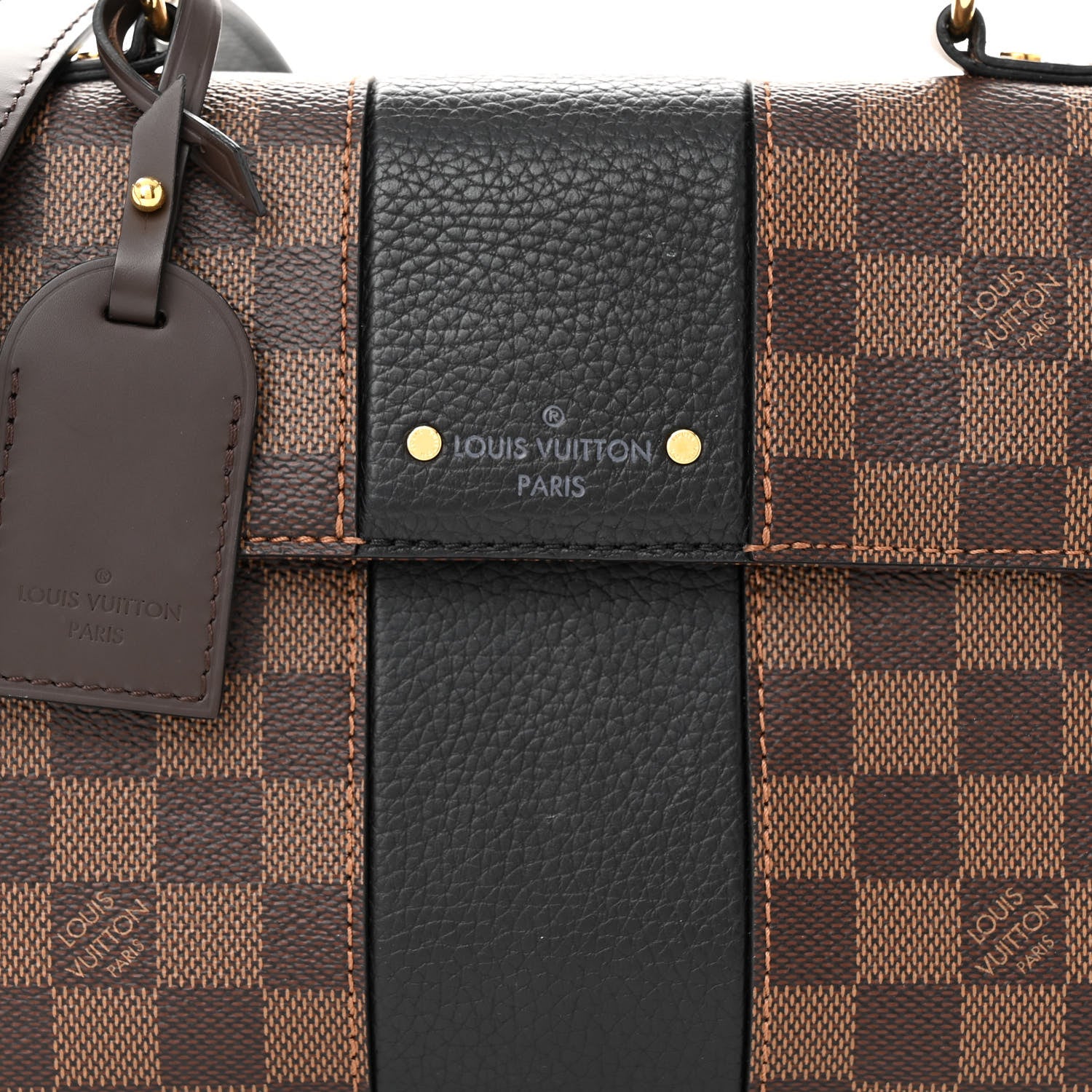 Louis Vuitton Damier Ebene Bond Street BB Black 7 of 10