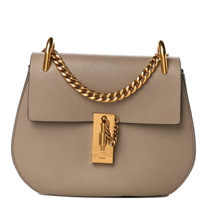 Chloe Grained Lambskin Drew Shoulder Bag Motty Grey 1 of 12
