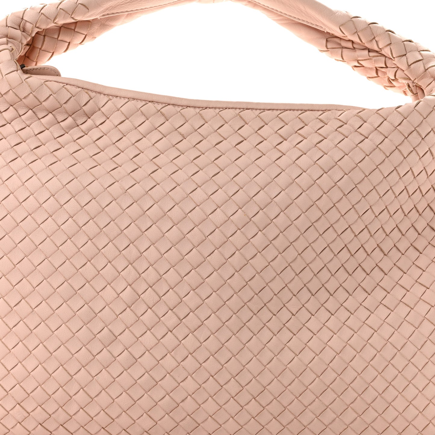 Nappa Intrecciato Large Veneta Hobo Flamingo