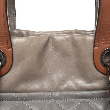 Chanel Iridescent Calfskin Quilted Small In The Mix Tote Grey 10 of 13