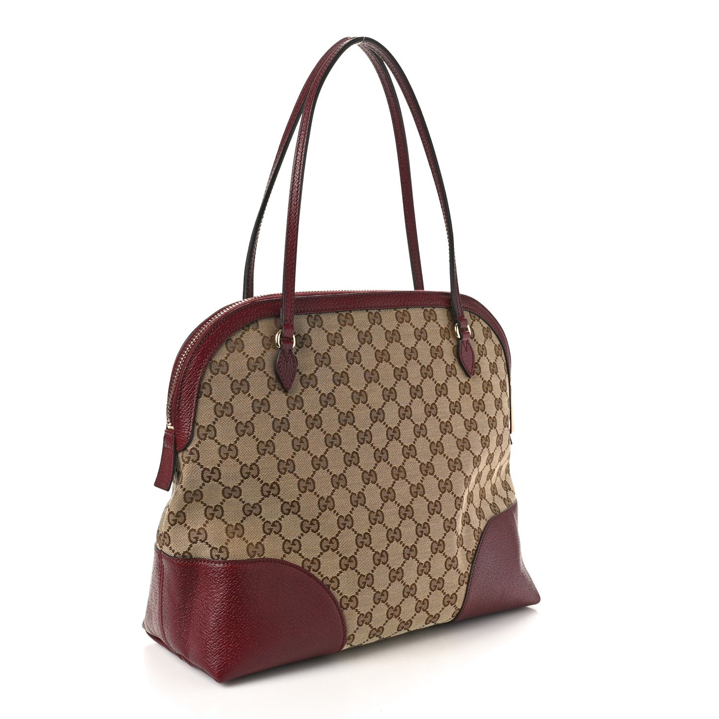 Monogram Medium Bree Shoulder Bag Ruby Red