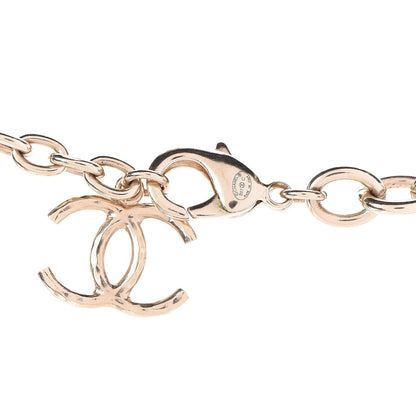 Chanel Metal Hoop Cuba Logo Necklace Gold 4 of 4