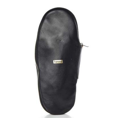 Louis Vuitton X SUPREME Lambskin Mens Hugh Slippers 8 Black 10 of 16