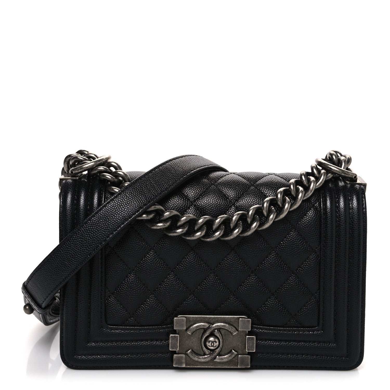 Chanel Caviar Quilted Small Boy Flap Black 1 of 10