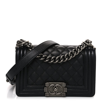 Chanel Caviar Quilted Small Boy Flap Black 1 of 10
