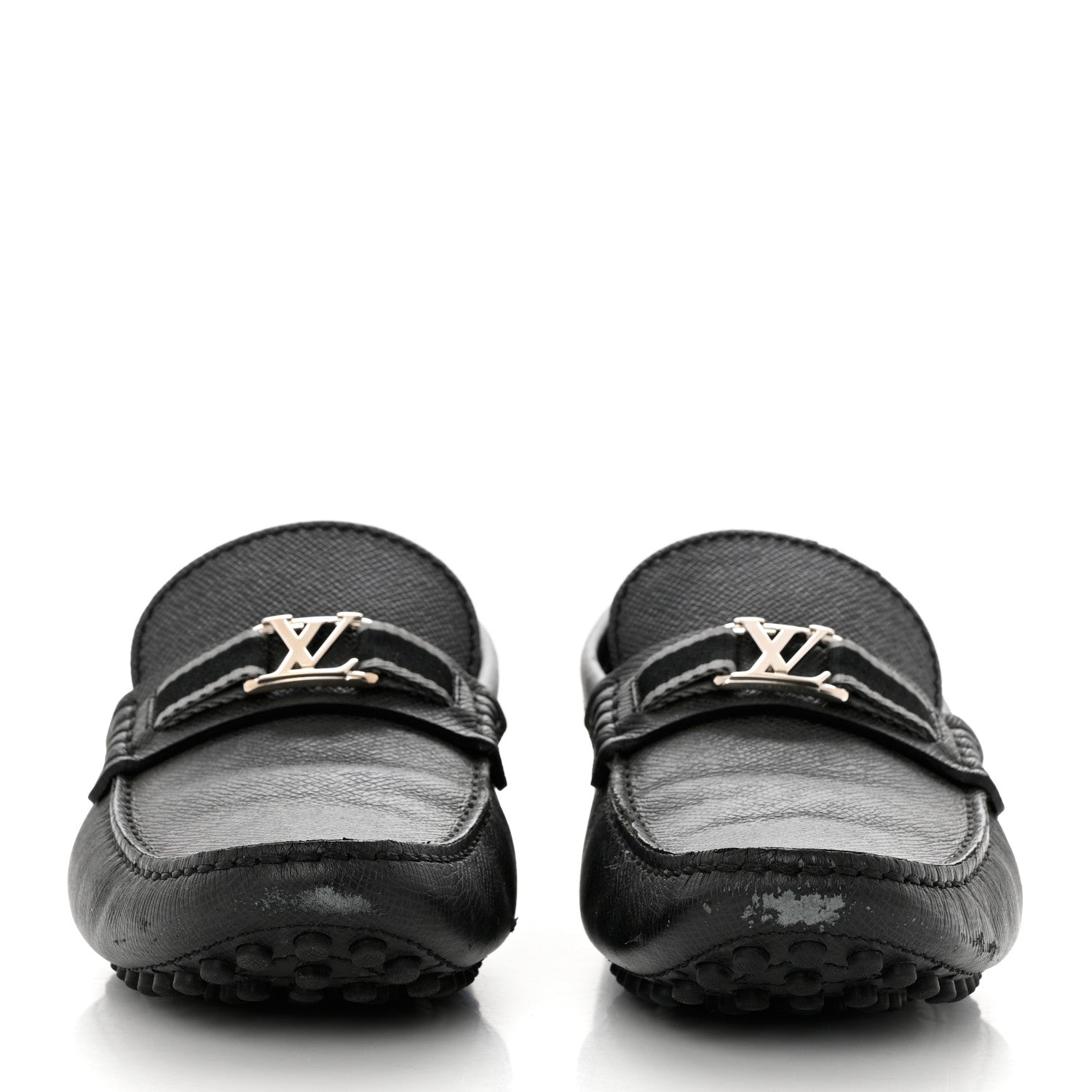 Louis Vuitton Taiga Hockenheim Moccasin Loafers 8.5 Black 2 of 10